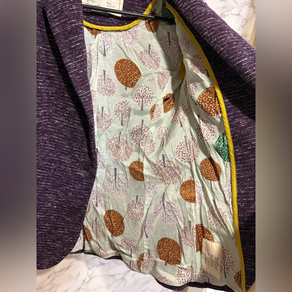 NEW Cartonnier Anthropologie Blazer Jacket Purple XS - Picture 5 of 7